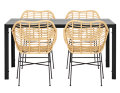 Hagebord Havanna 150 x 90 cm – svart/grå
